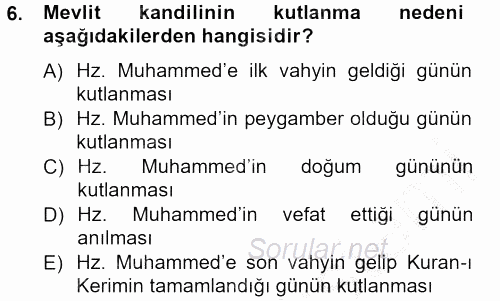 Sosyal Davranış ve Protokol 2012 - 2013 Dönem Sonu Sınavı 6.Soru