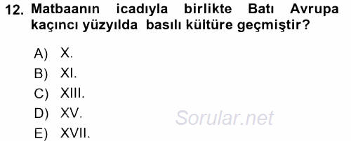 Hukuk Sosyolojisi 2017 - 2018 Dönem Sonu Sınavı 12.Soru