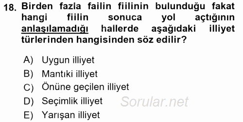 Medeni Hukuk 2 2015 - 2016 Ara Sınavı 18.Soru