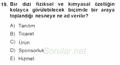 Boş Zaman ve Rekreasyon Yönetimi 2014 - 2015 Ara Sınavı 19.Soru