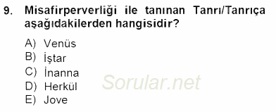 Türk Edebiyatının Mitolojik Kaynakları 2012 - 2013 Dönem Sonu Sınavı 9.Soru