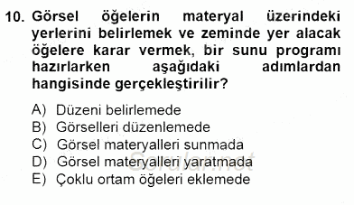 İng. Öğretmenliğinde Öğretim Teknolojileri Ve Materyal Tasarımı 2 2014 - 2015 Dönem Sonu Sınavı 10.Soru