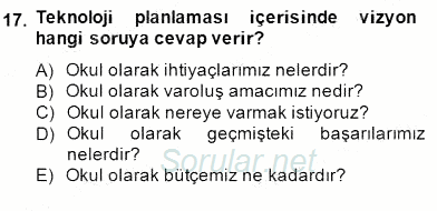 İng. Öğretmenliğinde Öğretim Teknolojileri Ve Materyal Tasarımı 2 2014 - 2015 Dönem Sonu Sınavı 17.Soru