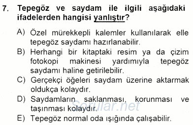 İng. Öğretmenliğinde Öğretim Teknolojileri Ve Materyal Tasarımı 2 2014 - 2015 Dönem Sonu Sınavı 7.Soru