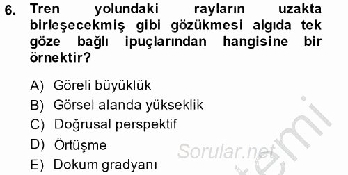 Davranış Bilimleri 2 2013 - 2014 Ara Sınavı 6.Soru