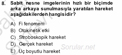 Davranış Bilimleri 2 2013 - 2014 Ara Sınavı 8.Soru