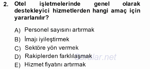Hizmet Tasarımı 2014 - 2015 Ara Sınavı 2.Soru