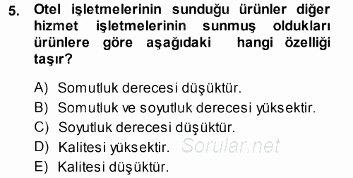 Hizmet Tasarımı 2014 - 2015 Ara Sınavı 5.Soru
