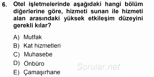Hizmet Tasarımı 2014 - 2015 Ara Sınavı 6.Soru