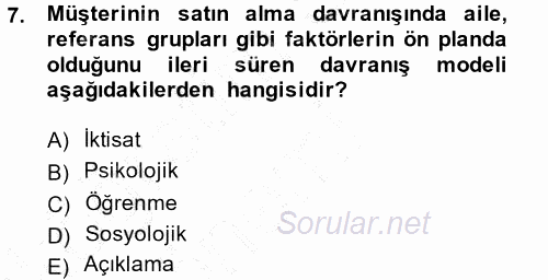 Hizmet Tasarımı 2014 - 2015 Ara Sınavı 7.Soru