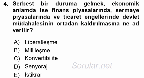 Dış Ticarette Risk Yönetimi Ve Sigortacılık 2017 - 2018 Ara Sınavı 4.Soru