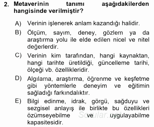 Konumsal Veritabanı 1 2017 - 2018 Ara Sınavı 2.Soru