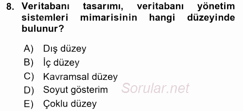 Konumsal Veritabanı 1 2017 - 2018 Ara Sınavı 8.Soru