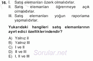Perakendecilikte Ürün Yönetimi 2013 - 2014 Ara Sınavı 4.Soru