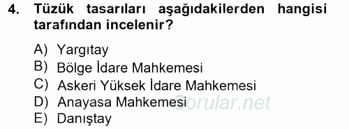 Kamu Özel Kesim Yapısı Ve İlişkileri 2013 - 2014 Tek Ders Sınavı 4.Soru