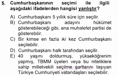 Kamu Özel Kesim Yapısı Ve İlişkileri 2013 - 2014 Tek Ders Sınavı 5.Soru