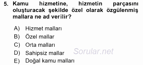 Hukukun Temel Kavramları 2 2017 - 2018 3 Ders Sınavı 5.Soru