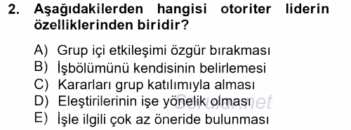 İnsan ve Toplum 2014 - 2015 Dönem Sonu Sınavı 2.Soru