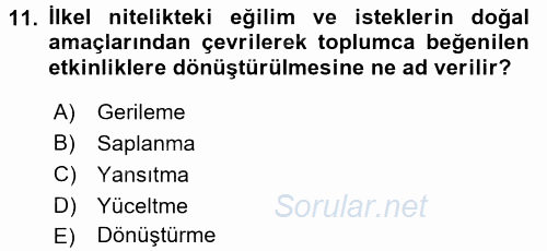 Halkla İlişkiler Ve İletişim 2017 - 2018 Ara Sınavı 11.Soru