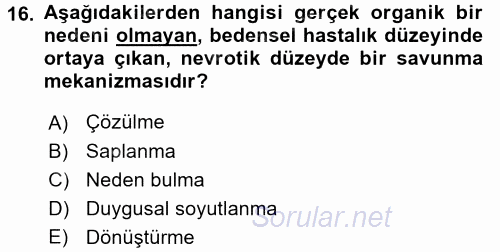 Halkla İlişkiler Ve İletişim 2017 - 2018 Ara Sınavı 16.Soru