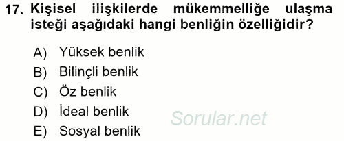 Halkla İlişkiler Ve İletişim 2017 - 2018 Ara Sınavı 17.Soru
