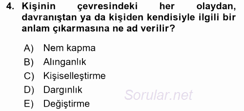 Halkla İlişkiler Ve İletişim 2017 - 2018 Ara Sınavı 4.Soru