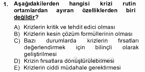 Halkla İlişkiler Uygulamaları ve Örnek Olaylar 2014 - 2015 Dönem Sonu Sınavı 1.Soru