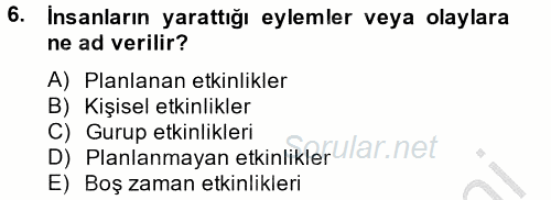 Halkla İlişkiler Uygulamaları ve Örnek Olaylar 2014 - 2015 Dönem Sonu Sınavı 6.Soru