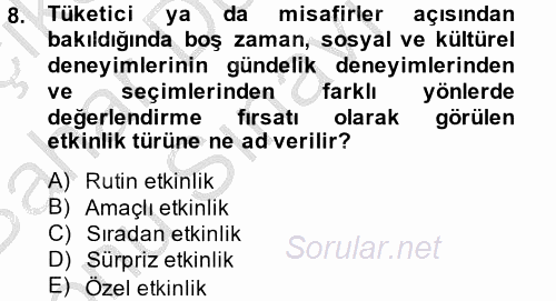 Halkla İlişkiler Uygulamaları ve Örnek Olaylar 2014 - 2015 Dönem Sonu Sınavı 8.Soru