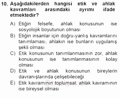 Organizasyonlarda Davranış 2012 - 2013 Dönem Sonu Sınavı 10.Soru
