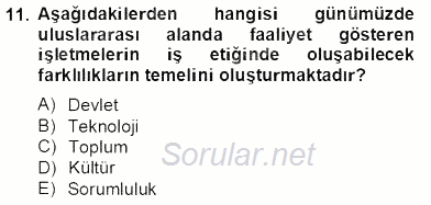 Organizasyonlarda Davranış 2012 - 2013 Dönem Sonu Sınavı 11.Soru