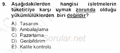 Organizasyonlarda Davranış 2012 - 2013 Dönem Sonu Sınavı 9.Soru