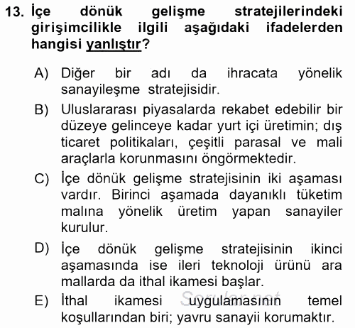 Girişimcilik 2016 - 2017 Dönem Sonu Sınavı 13.Soru Girişimcilik 2016 - 2017 Dönem Sonu Sınavı 13.Soru