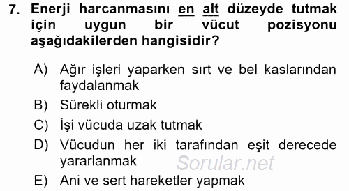 Verimlilik Yönetimi 2016 - 2017 Dönem Sonu Sınavı 7.Soru