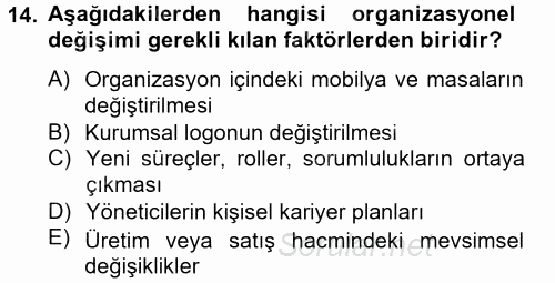 Çağrı Merkezi Yönetimi 2 2012 - 2013 Dönem Sonu Sınavı 14.Soru