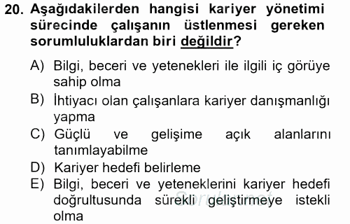 Çağrı Merkezi Yönetimi 2 2012 - 2013 Dönem Sonu Sınavı 20.Soru