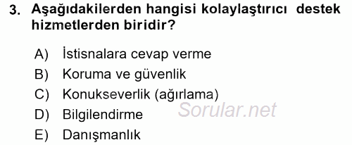 Hizmet Tasarımı 2015 - 2016 Tek Ders Sınavı 3.Soru