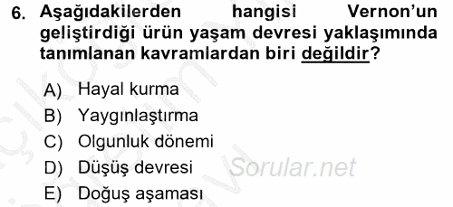 İletişim Kuramları 2016 - 2017 3 Ders Sınavı 6.Soru