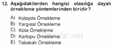 Marka İletişiminde Analiz ve Araştırma 1 2012 - 2013 Ara Sınavı 12.Soru