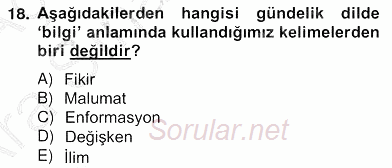 Marka İletişiminde Analiz ve Araştırma 1 2012 - 2013 Ara Sınavı 18.Soru