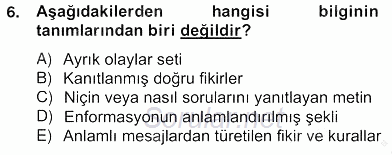 Marka İletişiminde Analiz ve Araştırma 1 2012 - 2013 Ara Sınavı 6.Soru