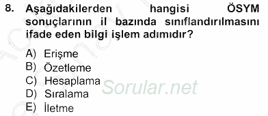 Marka İletişiminde Analiz ve Araştırma 1 2012 - 2013 Ara Sınavı 8.Soru