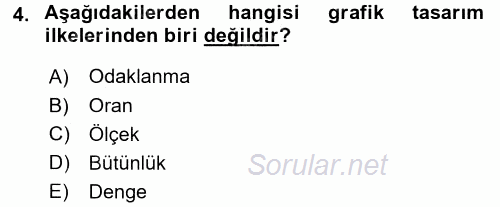 Bilgisayar Destekli Harita Yapımı 1 2016 - 2017 Ara Sınavı 4.Soru
