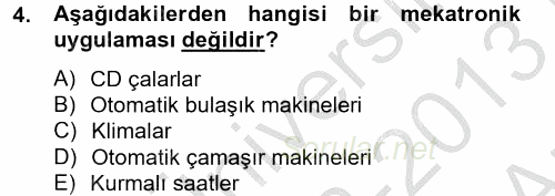 Yeni Teknolojiler ve Çalışma Hayatı 2012 - 2013 Ara Sınavı 4.Soru