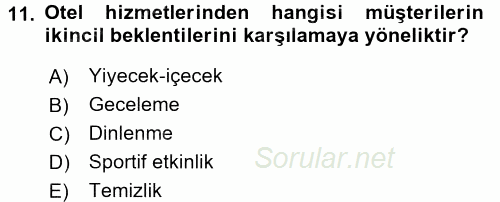 Hizmet Tasarımı 2017 - 2018 Dönem Sonu Sınavı 11.Soru