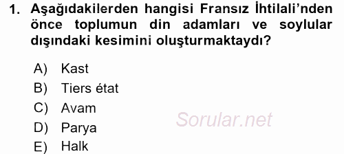 İnsan Hakları Ve Kamu Özgürlükleri 2015 - 2016 Ara Sınavı 1.Soru
