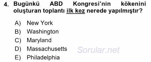 İnsan Hakları Ve Kamu Özgürlükleri 2015 - 2016 Ara Sınavı 4.Soru