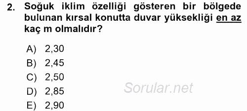 Tarımsal Yapılar ve Sulama 2015 - 2016 Ara Sınavı 2.Soru