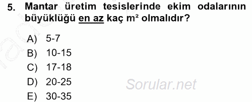 Tarımsal Yapılar ve Sulama 2015 - 2016 Ara Sınavı 5.Soru