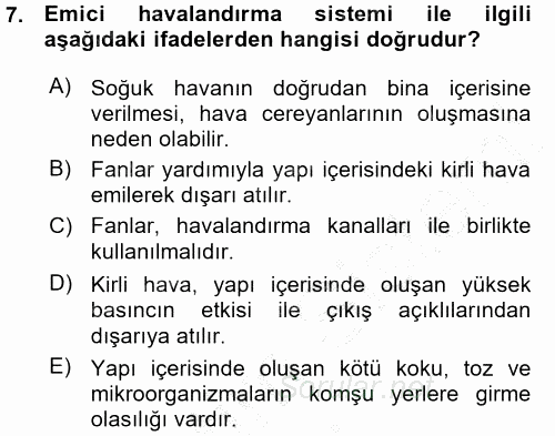 Tarımsal Yapılar ve Sulama 2015 - 2016 Ara Sınavı 7.Soru